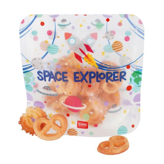 Immagine di SET DI 3 BUSTE PER ALIMENTI - SNACK BAGS - SPACE EXPLORER