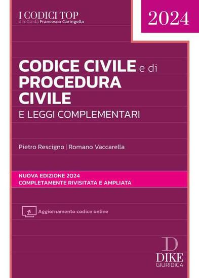 Immagine di CODICE CIVILE E DI PROCEDURA CIVILE E LEGGI COMPLEMENTARI 2024