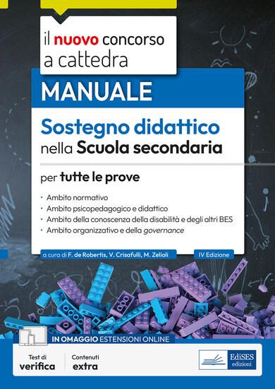 Immagine di NUOVO CONCORSO A CATTEDRA. SOSTEGNO DIDATTICO SCUOLA SECONDARIA. MANUALE PER TUTTE LE PROVE. CON...