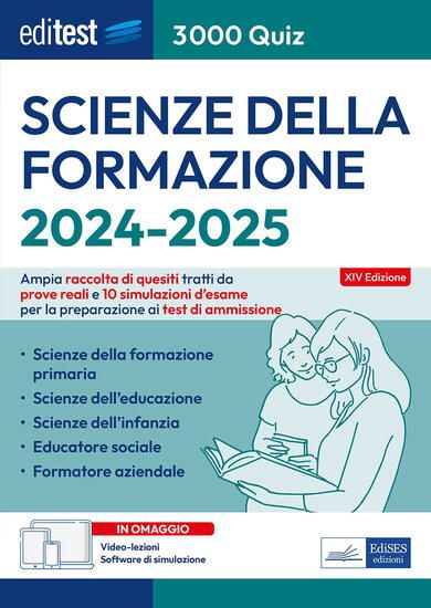 Immagine di EDITEST. SCIENZE DELLA FORMAZIONE. 3000 QUIZ. AMPIA RACCOLTA DI QUESITI TRATTI DA PROVE REALI E ...