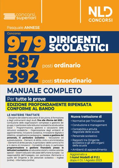 Immagine di CONCORSO 979 POSTI DIRIGENTE SCOLASTICO. MANUALE COMPLETO PER LA PROVA PRESELETTIVA, SCRITTA E ORA