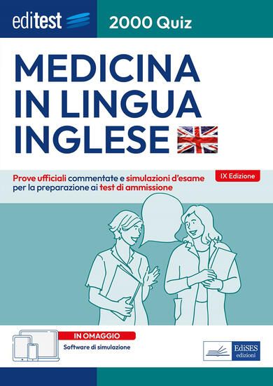 Immagine di EDITEST. MEDICINA IN LINGUA INGLESE. PROVE UFFICIALI. CON SOFTWARE DI SIMULAZIONE ONLINE