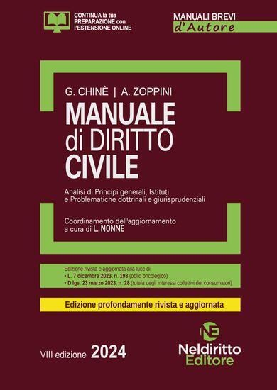 Immagine di MANUALE DI DIRITTO CIVILE 2024