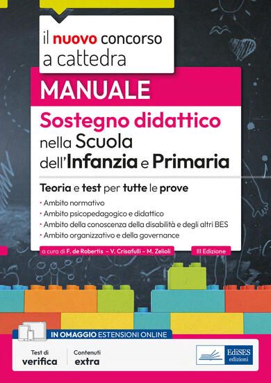 Immagine di MANUALE. SOSTEGNO DIDATTICO PER LA SCUOLA DELL`INFANZIA E PRIMARIA. CONCORSO A CATTEDRA 2023-202...