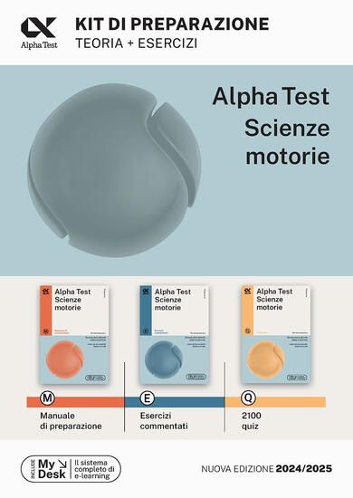 Immagine di ALPHA TEST SCIENZE MOTORIE. KIT DI PREPARAZIONE. MANUALE , ESERCIZI COMMENTATI. 2000 QUIZ