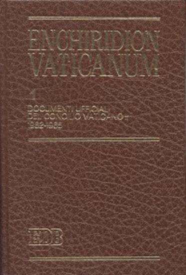 Immagine di ENCHIRIDION VATICANUM. VOL. 1: DOCUMENTI UFFICIALI DEL CONCILIO VATICANO II (1962-1965)