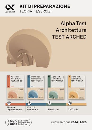 Immagine di ALPHA TEST. ARCHITETTURA. TEST ARCHED. KIT DI PREPARAZIONE. PER L`AMMISSIONE A TUTTI I CORSI DI ...