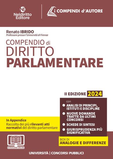 Immagine di COMPENDIO DI DIRITTO PARLAMENTARE 2024