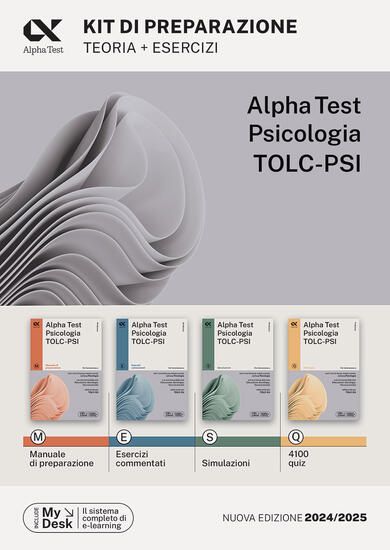 Immagine di ALPHA TEST. PSICOLOGIA. TOLC-PSI. KIT DI PREPARAZIONE. CON MYDESK