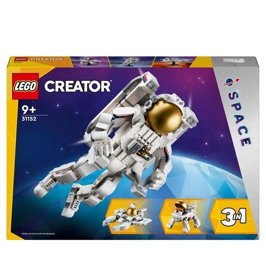 Immagine di LEGO CREATOR 31152 3IN1 ASTRONAUTA TRASFORMABILE IN CANE GIOCATTOLO O IN ASTRONAVE, GIOCHI DA COST