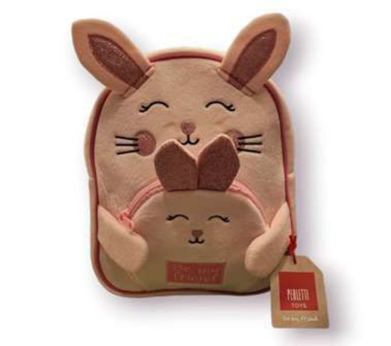 Immagine di MINI ZAINO PELUCHE PINK HUG BUNNY PERLETTI