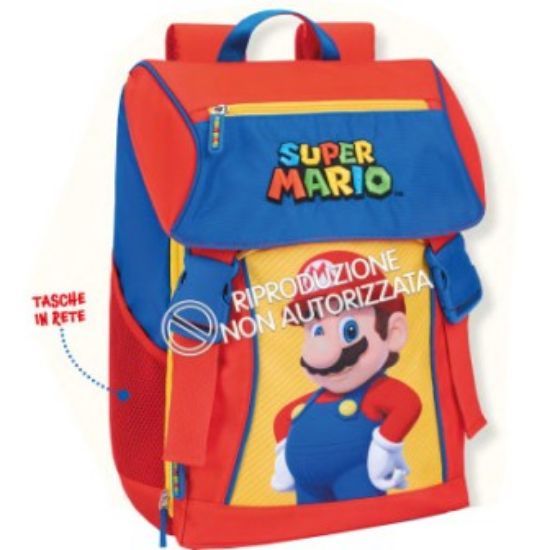 Immagine di ZAINO SCUOLA 3 SCOMPARTI SUPERMARIO