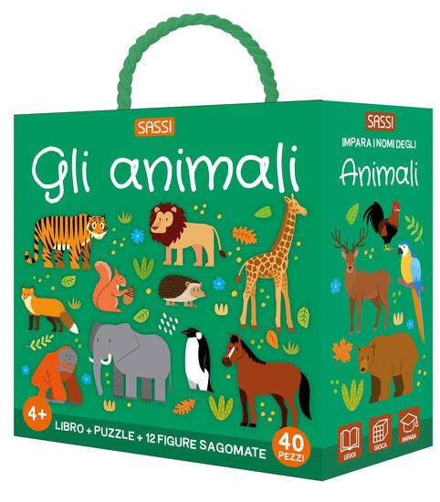 Immagine di ANIMALI. Q-BOX. EDIZ. A COLORI. CON PUZZLE