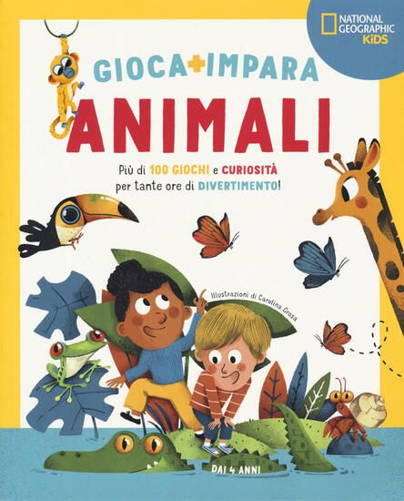 Immagine di ANIMALI. PIU` DI 100 GIOCHI E CURIOSITA` PER TANTE ORE DI DIVERTIMENTO. GIOCA E IMPARA. EDIZ. A ...