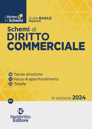 Immagine di SCHEMI DI DIRITTO COMMERCIALE 2024