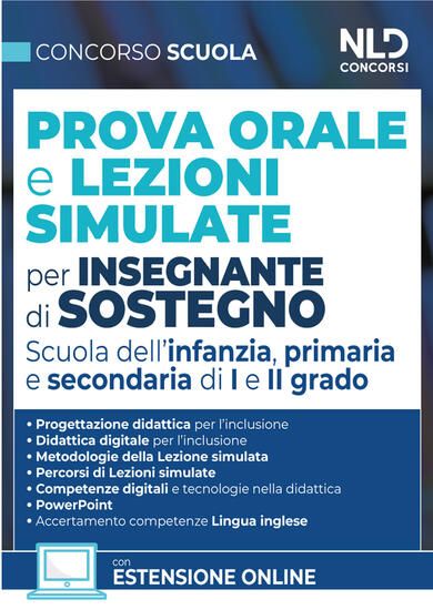 Immagine di CONCORSO SCUOLA. PROVA ORALE E LEZIONI SIMULATE PER INSEGNANTI DI SOSTEGNO. SCUOLA DELL`INFANZIA,