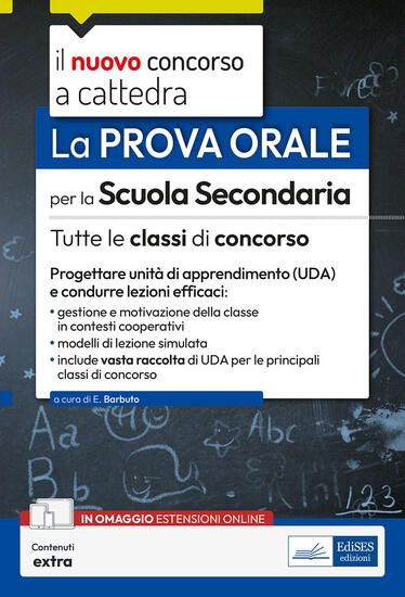 Immagine di NUOVO CONCORSO A CATTEDRA. LA PROVA ORALE PER LA SCUOLA SECONDARIA. TUTTE LE CLASSI DI CONCORSO....