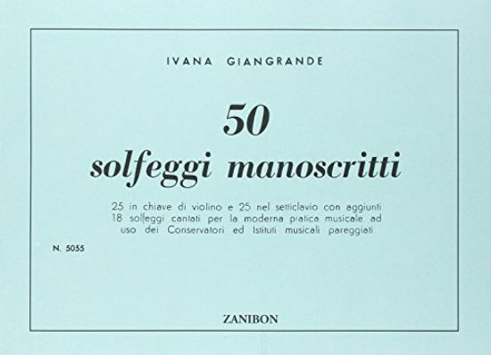 Immagine di 50 SOLFEGGI MANOSCRITTI I.GIANGRANDE - ZANIBON