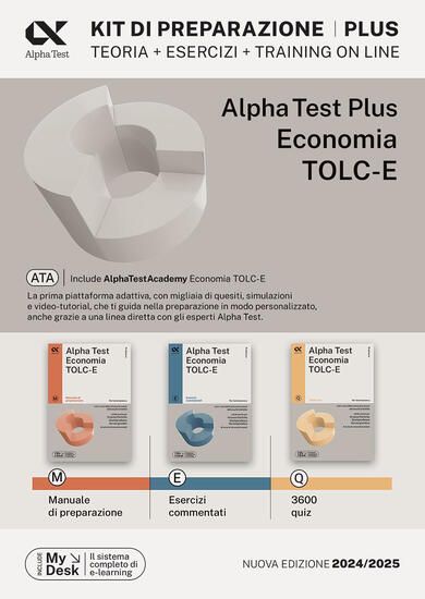 Immagine di ALPHA TEST PLUS. ECONOMIA. TOLC-E. KIT DI PREPARAZIONE. CON CONTENUTO DIGITALE PER DOWNLOAD E AC...