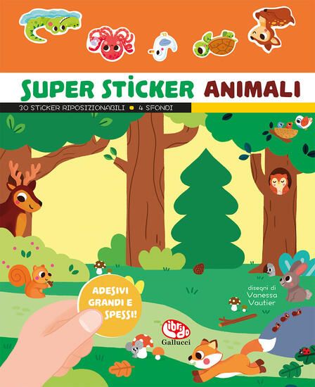 Immagine di SUPER STICKER ANIMALI. EDIZ. A COLORI