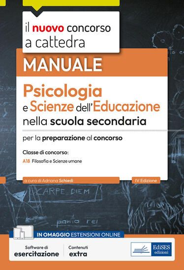 Immagine di NUOVO CONCORSO A CATTEDRA. PSICOLOGIA E SCIENZE DELL`EDUCAZIONE NELLA SCUOLA SECONDARIA. MANUALE...