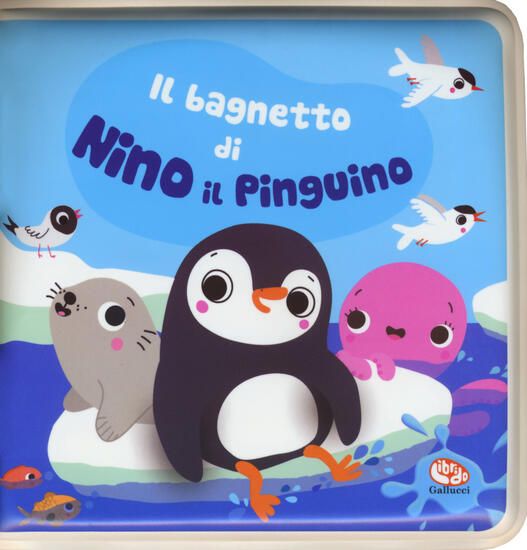 Immagine di BAGNETTO DI NINO IL PINGUINO. IMPERMEALIBRI. EDIZ. A COLORI. CON PUPAZZETTO (IL)