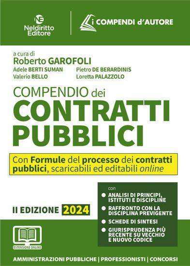 Immagine di COMPENDIO DEI CONTRATTI PUBBLICI. CON ESPANSIONE ONLINE 2024