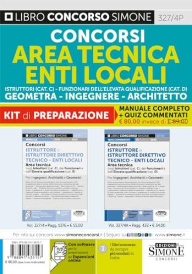 Immagine di CONCORSI AREA TECNICA ENTI LOCALI ISTRUTTORI (CAT. C) FUNZIONARI DELL`ELEVATA QUALIFICAZIONE (CAT