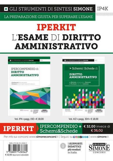 Immagine di IPERKIT (IP4 + 4/2) L’ESAME DI DIRITTO AMMINISTRATIVO