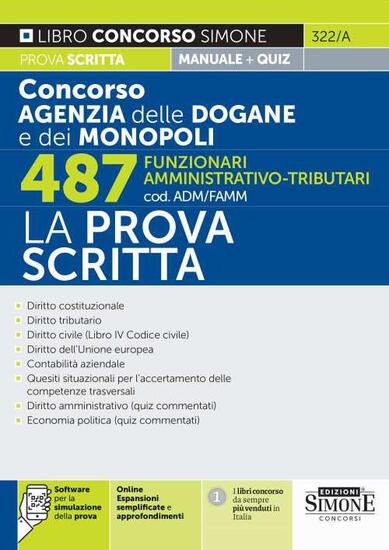 Immagine di CONCORSO AGENZIA DELLE DOGANE E DEI MONOPOLI. 487 FUNZIONARI AMMINISTRATIVO-TRIBUTARI