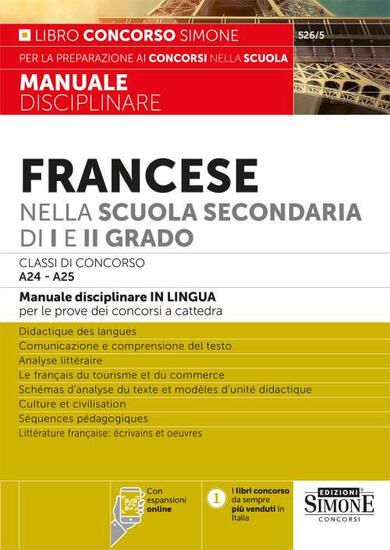 Immagine di FRANCESE NELLA SCUOLA SECONDARIA DI I E II GRADO - CLASSI DI CONCORSO A24 - A25