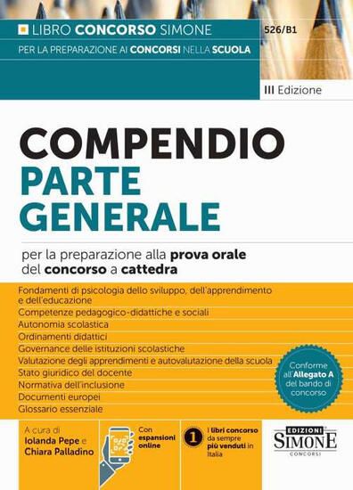 Immagine di COMPENDIO PARTE GENERALE - PREPARAZIONE ALLA PROVA ORALE