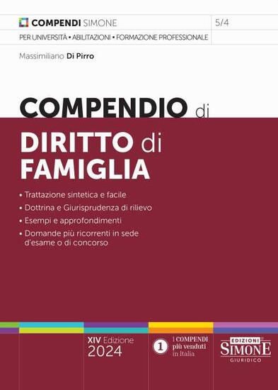 Immagine di COMPENDIO DI DIRITTO DI FAMIGLIA