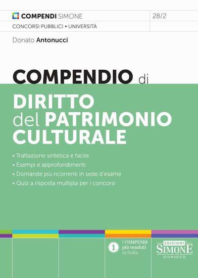 Immagine di COMPENDIO DI DIRITTO DEL PATRIMONIO CULTURALE 2024