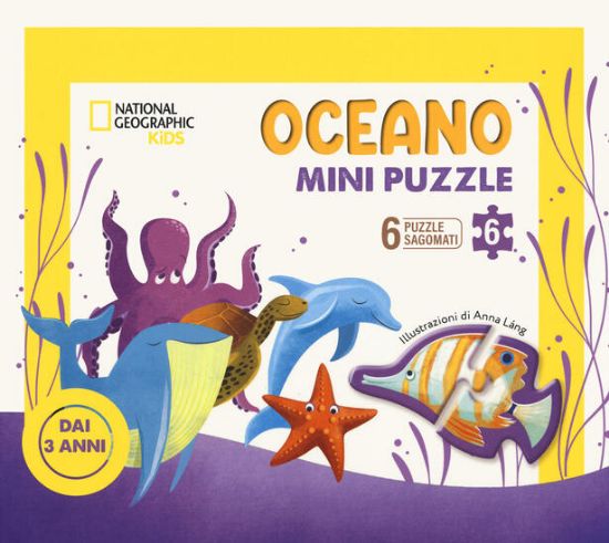 Immagine di OCEANO MINIPUZZLE. 6 PUZZLE SAGOMATI. CON OPUSCOLO