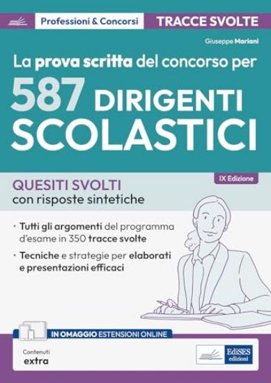 Immagine di PROVA SCRITTA DEL CONCORSO PER 587 DIRIGENTI SCOLASTICI QUESITI SVOLTI