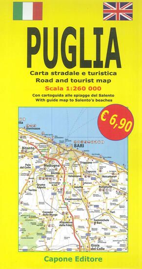 Immagine di PUGLIA. CARTA STRADALE E GUIDA TURISTICA. CON CARTOGUIDA ALLE SPIAGGE DEL SALENTO 1:260.000. EDI...