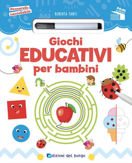 Immagine di GIOCHI EDUCATIVI PER BAMBINI. EDIZ. A COLORI. CON PENNARELLO CANCELLABILE