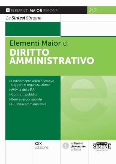 Immagine di ELEMENTI DI DIRITTO AMMINISTRATIVO 2024