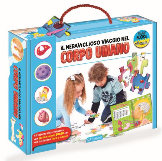 Immagine di MERAVIGLIOSO VIAGGIO NEL CORPO UMANO. PLAY BOOKS. EDIZ. A COLORI. CON PUZZLE (IL)