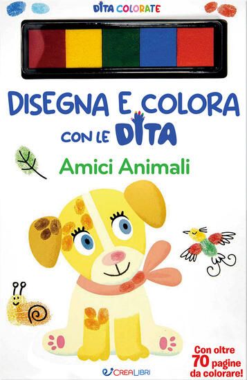 Immagine di AMICI ANIMALI. DISEGNA E COLORA CON LE DITA. EDIZ. A SPIRALE