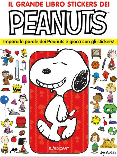 Immagine di GRANDE LIBRO STICKERS DEI PEANUTS. IMPARA LE PAROLE DEI PEANUTS E GIOCA CON GLI STICKERS! EDIZ. ...