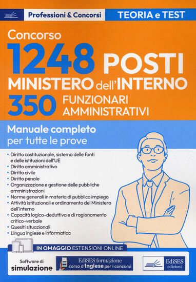 Immagine di CONCORSO RIPAM: 350 FUNZIONARI AMMINISTRATIVI MINISTERO DELL`INTERNO. CON SOFTWARE DI SIMULAZIONE