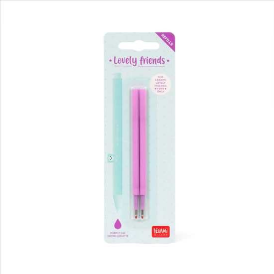 Immagine di SET DI 2 REFILL PER PENNA GEL - LOVELY FRIEND PURPLE