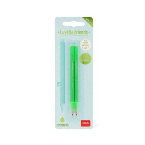 Immagine di REFILL LEGAMI GEL LOVELY FRIENDS 2PZ - NEON GREEN