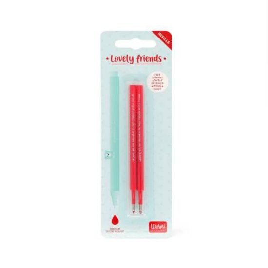 Immagine di REFILL LEGAMI GEL LOVELY FRIENDS 2PZ - RED