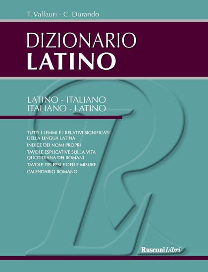 Immagine di DIZIONARIO LATINO. LATINO-ITALIANO, ITALIANO-LATINO