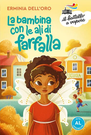 Immagine di BAMBINA CON LE ALI DI FARFALLA. EDIZ. AD ALTA LEGGIBILITA` (LA)