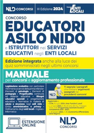 Immagine di CONCORSO EDUCATORI ASILO NIDO - MANUALE 2024