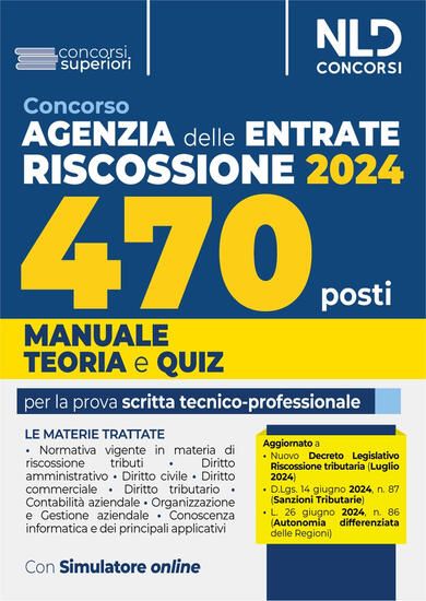 Immagine di CONCORSO AGENZIA DELLE ENTRATE RISCOSSIONE 2024 - 470 POSTI